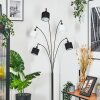 Bassagoda Lampadaire Chrome, Noir, 5 lumières