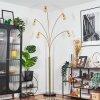 Codecreo Lampadaire Laiton, Noir, 5 lumières