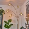 Yaak Lampadaire Laiton, Noir, 5 lumières