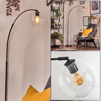 Koyoto Lampadaire, Lampadaires arc Noir, 1 lumière