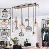 Koyoto Suspension, Boule lumineuse, Suspension Écru, Noir, 8 lumières