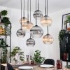 Koyoto Suspension, Boule lumineuse, Suspension Écru, Noir, 8 lumières