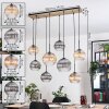Koyoto Suspension, Boule lumineuse, Suspension Écru, Noir, 8 lumières