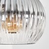 Koyoto Plafonnier, Boule lumineuse 57 cm Ambre, Clair, Fumé, 9 lumières
