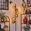 Koyoto Lampadaire Ambre, Fumé, 6 lumières