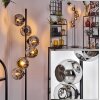Ripoll Lampadaire Chrome, Fumé, 6 lumières