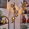 Ripoll Lampadaire Chrome, Fumé, 6 lumières
