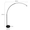 Lampadaire Steinhauer Gramineus Noir, 1 lumière