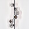 Ripoll Lampadaire Chrome, Fumé, 6 lumières
