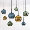 Koyoto Suspension, Boule lumineuse, Suspension Écru, Noir, 8 lumières