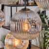 Koyoto Suspension, Boule lumineuse, Suspension Écru, Noir, 8 lumières