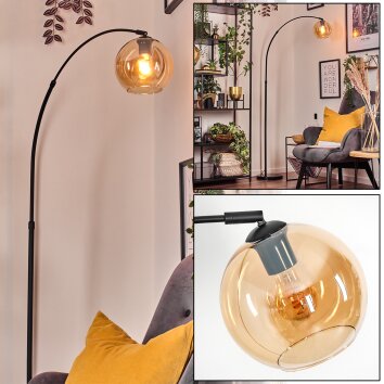 Koyoto Lampadaire, Lampadaires arc Noir, 1 lumière