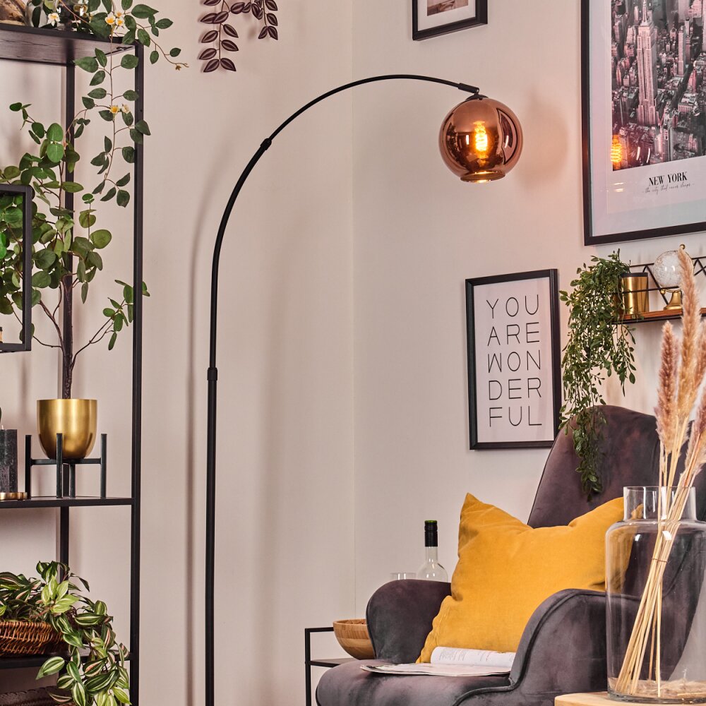 Koyoto Lampadaire Noir, 1 lumière