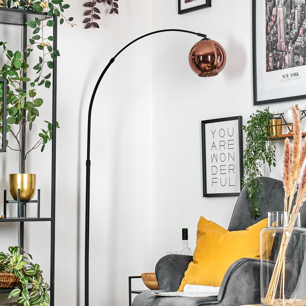 Koyoto Lampadaire Noir, 1 lumière