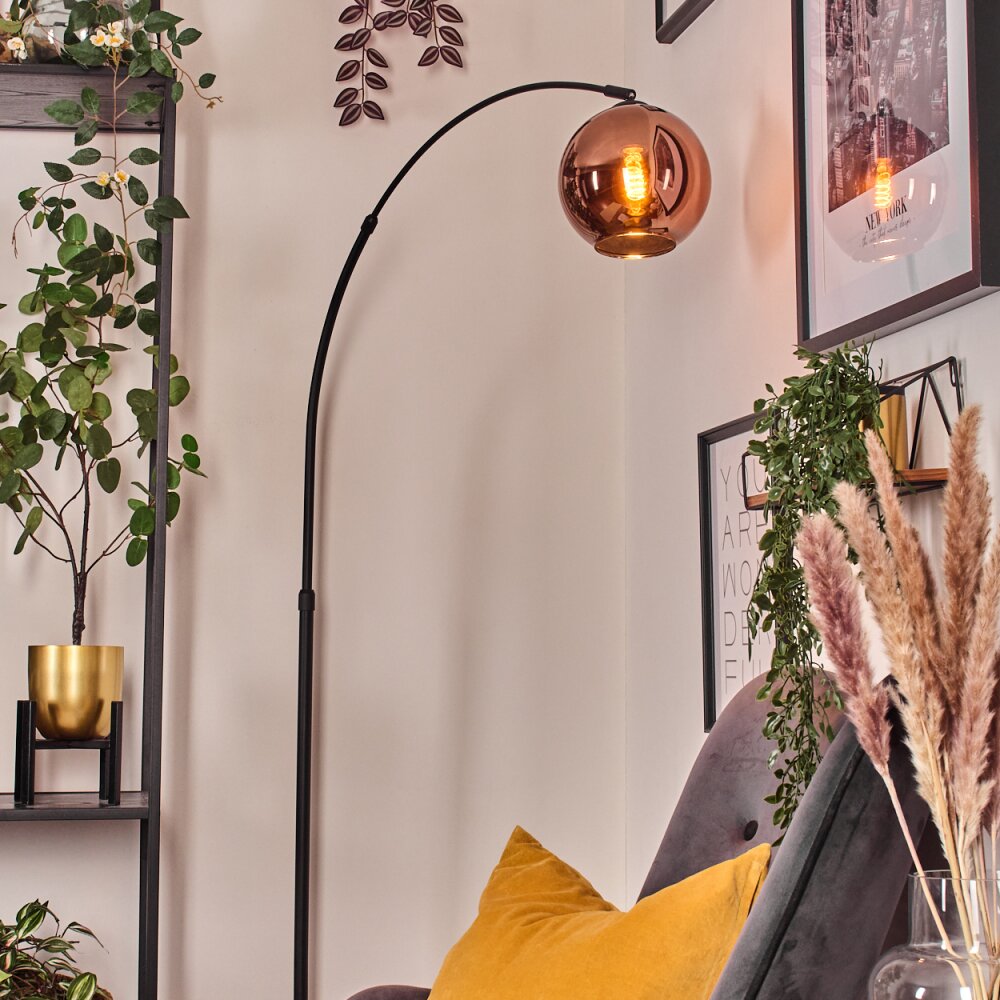 Koyoto Lampadaire Noir, 1 lumière