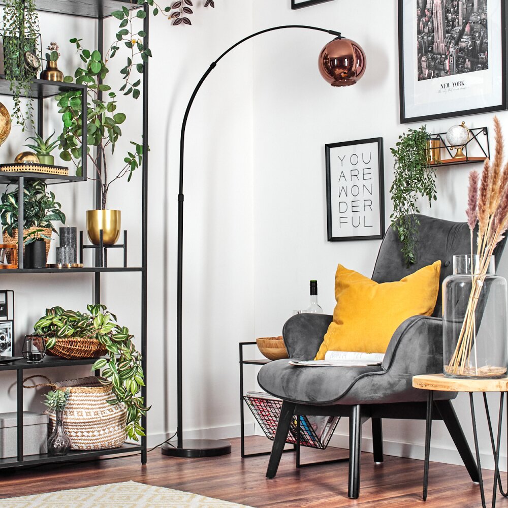 Koyoto Lampadaire Noir, 1 lumière