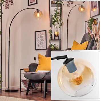 Koyoto Lampadaire Noir, 1 lumière