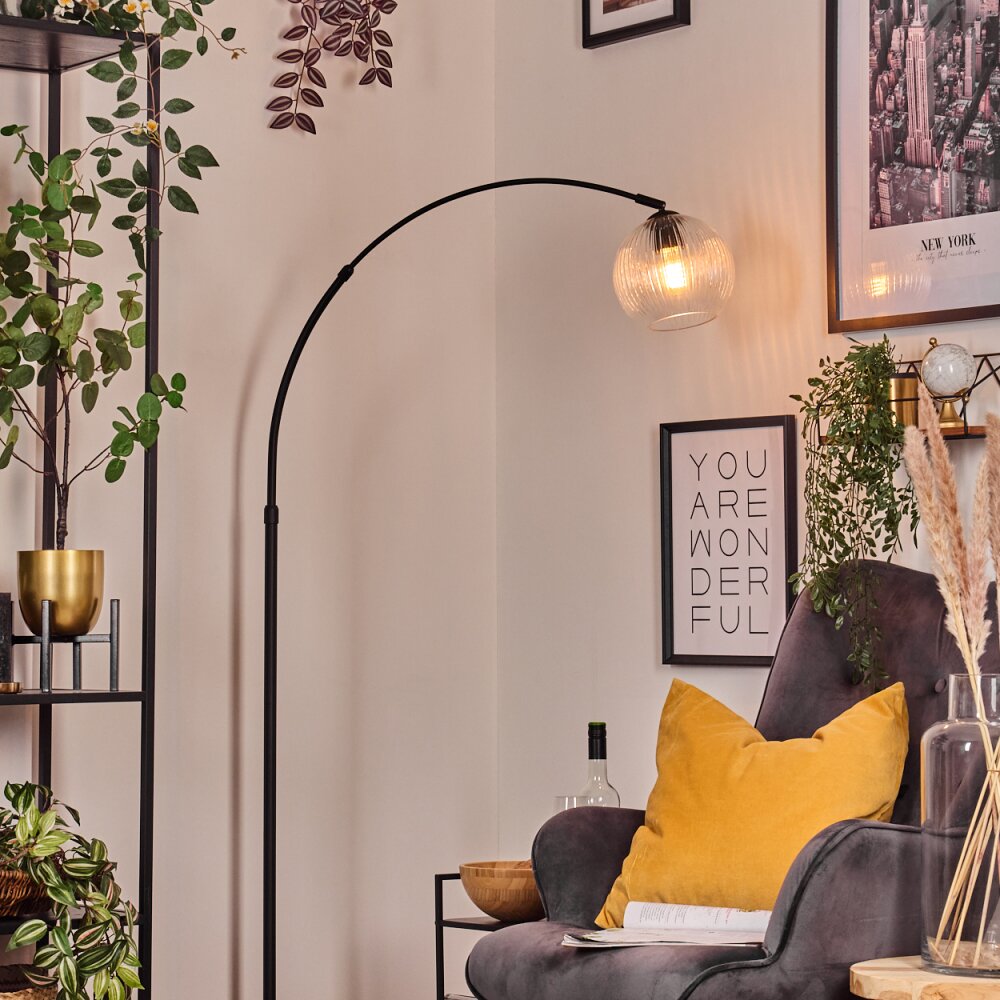 Koyoto Lampadaire Noir, 1 lumière