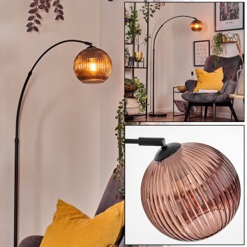 Koyoto Lampadaire, Lampadaires arc Noir, 1 lumière