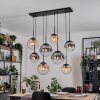 Gastor Suspension, Boule lumineuse, Suspension Ambre, Clair, Fumé, 8 lumières
