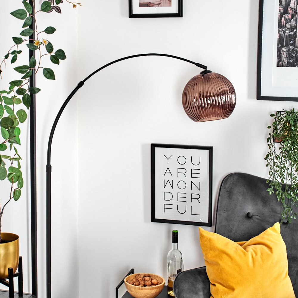 Koyoto Lampadaire Noir, 1 lumière