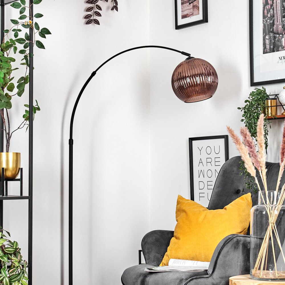 Koyoto Lampadaire Noir, 1 lumière
