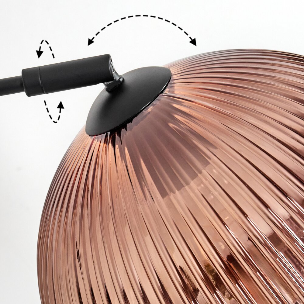 Koyoto Lampadaire Noir, 1 lumière
