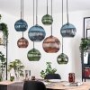 Koyoto Suspension, Boule lumineuse, Suspension Écru, Noir, 8 lumières