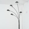Nikkala Lampadaire Chrome, Noir, 5 lumières