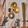 Koyoto Boule lumineuse, Applique murale Or, Noir, 3 lumières