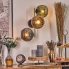 Koyoto Boule lumineuse, Applique murale Or, Noir, 3 lumières