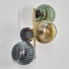 Koyoto Boule lumineuse, Applique murale Or, Noir, 3 lumières