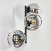 Koyoto Boule lumineuse, Applique murale Clair, Fumé, 3 lumières