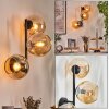 Koyoto Boule lumineuse, Applique murale Ambre, 3 lumières
