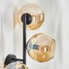 Koyoto Boule lumineuse, Applique murale Ambre, 3 lumières