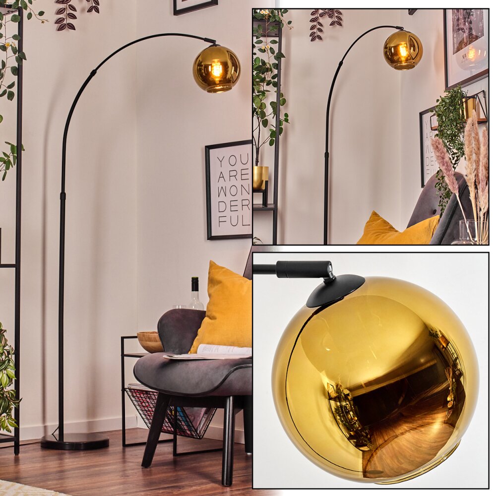 Koyoto Lampadaire Noir, 1 lumière main product photo