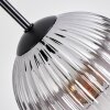 Koyoto Suspension, Boule lumineuse, Suspension grappe 30 cm Clair, Fumé, 3 lumières