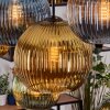 Koyoto Suspension, Boule lumineuse, Suspension Écru, Noir, 8 lumières