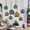 Koyoto Suspension, Boule lumineuse, Suspension Écru, Noir, 8 lumières