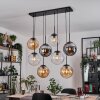Gastor Suspension, Boule lumineuse, Suspension Ambre, Clair, Fumé, 8 lumières