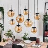 Gastor Suspension, Boule lumineuse, Suspension Ambre, 8 lumières