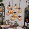 Gastor Suspension, Boule lumineuse, Suspension Ambre, 8 lumières