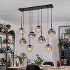 Gastor Suspension, Boule lumineuse, Suspension Ambre, Clair, Fumé, 8 lumières