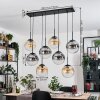Gastor Suspension, Boule lumineuse, Suspension Ambre, Clair, Fumé, 8 lumières