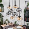 Gastor Suspension, Boule lumineuse, Suspension Ambre, Clair, Fumé, 8 lumières