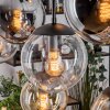 Gastor Suspension, Boule lumineuse, Suspension Ambre, Clair, Fumé, 8 lumières