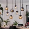 Gastor Suspension, Boule lumineuse, Suspension Ambre, Clair, Fumé, 8 lumières