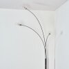 Nikkala Lampadaire Chrome, Blanc, 3 lumières