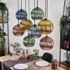 Koyoto Suspension, Boule lumineuse, Suspension Écru, Noir, 8 lumières