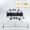Gastor Suspension, Boule lumineuse, Suspension Ambre, Clair, 8 lumières
